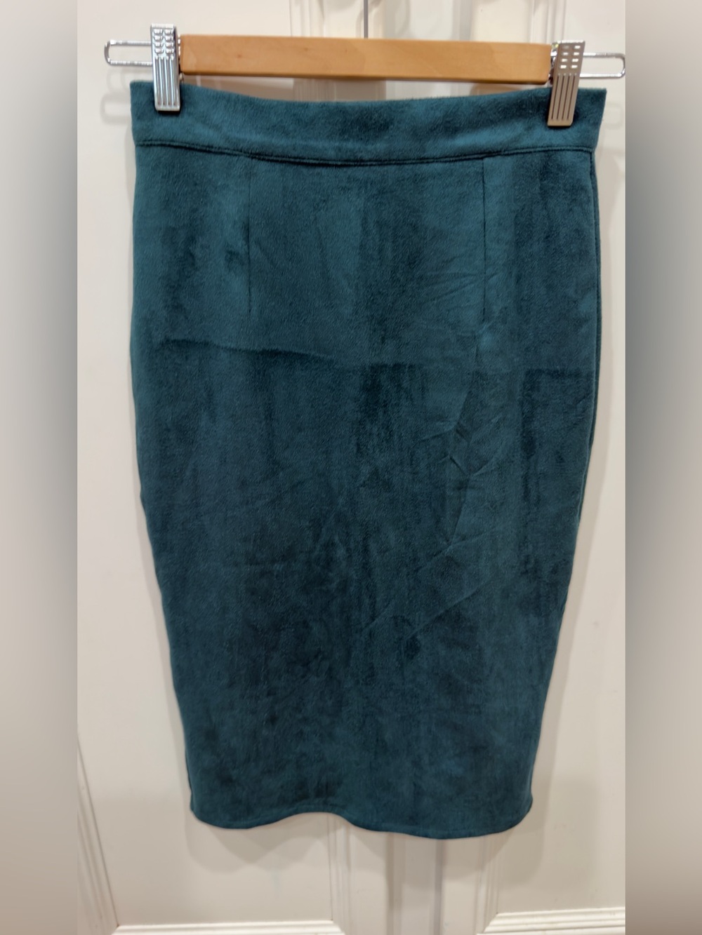 Missguided Women’s Teal Soft suede like Skirt